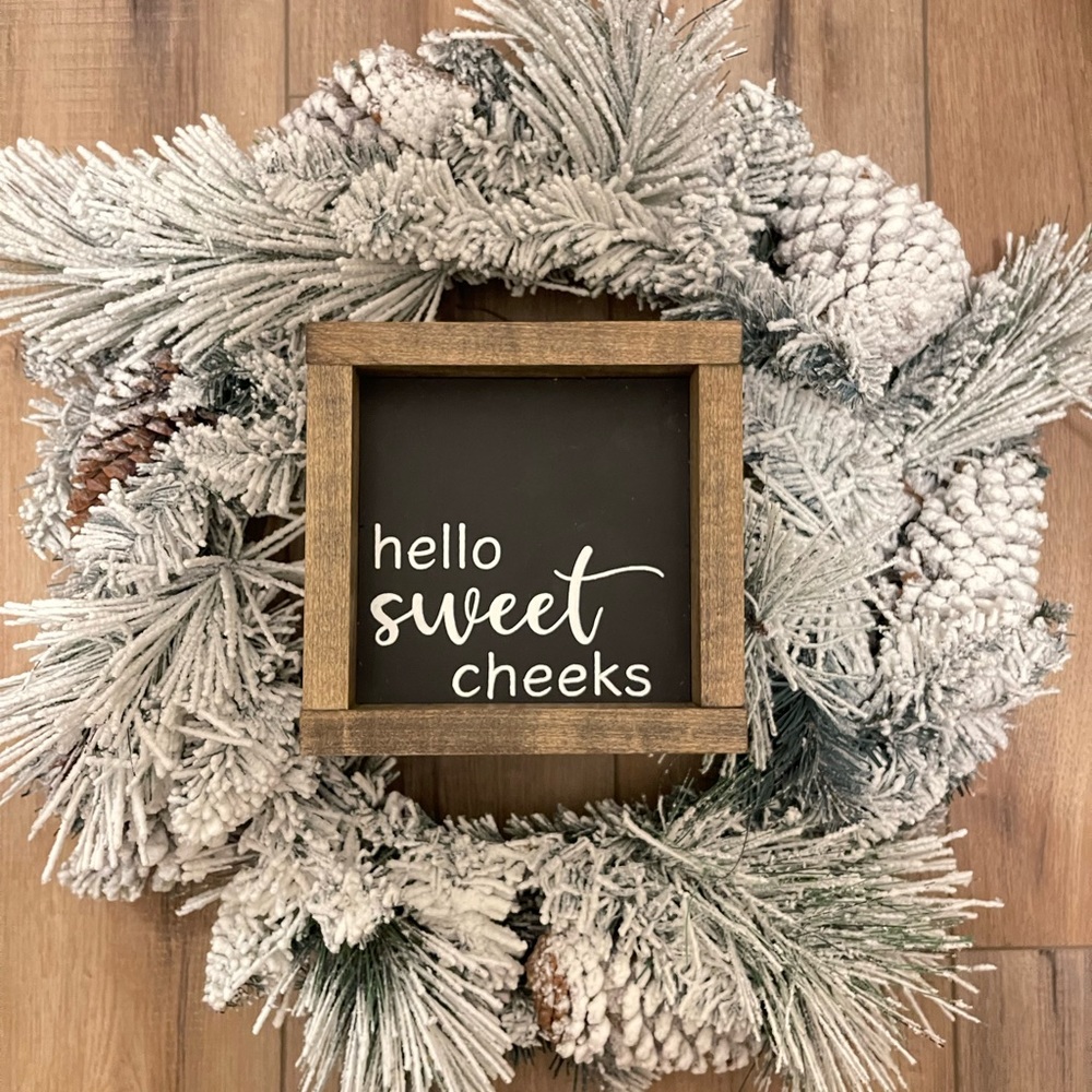 Hello Sweet Cheeks Bathroom Sign